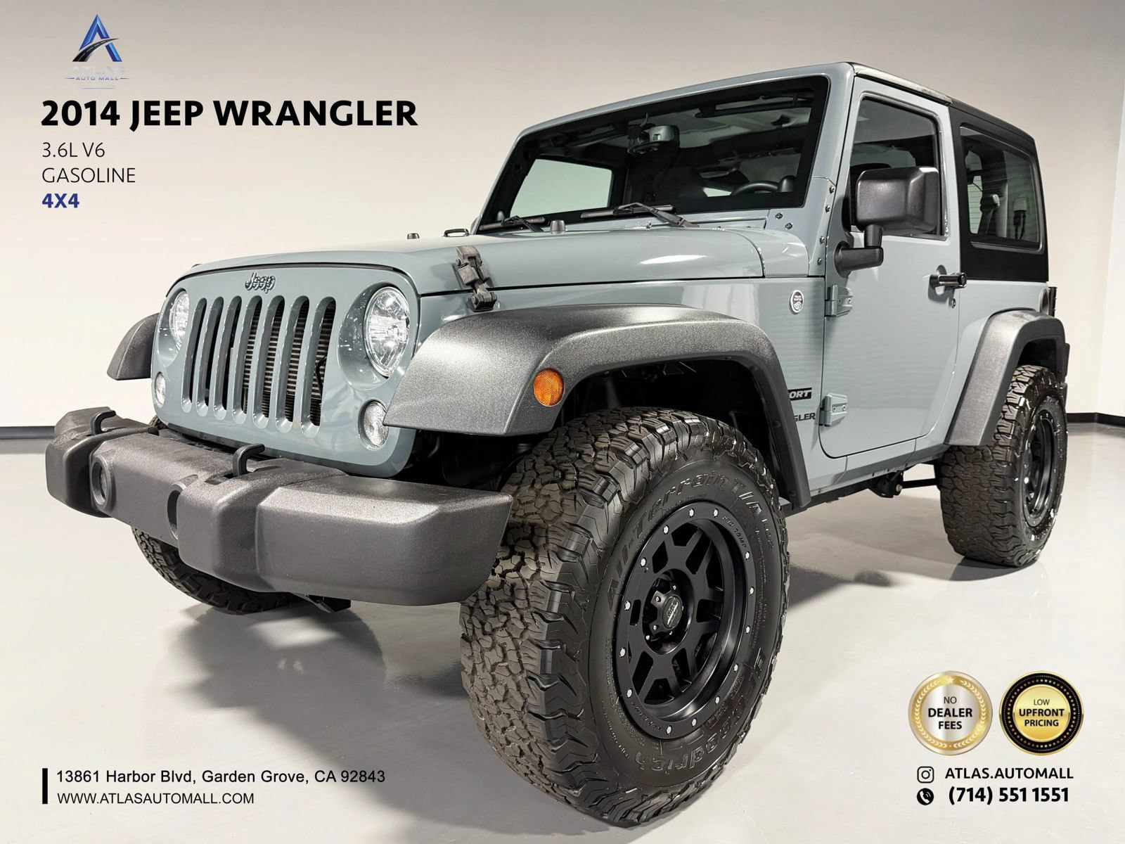 Used 2014 Jeep Wrangler Sport w/ Quick Order Package 24S AWD/4WD image 1