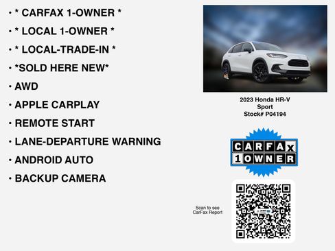 Certified 2023 Honda HR-V Sport image 7