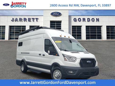 Used 2023 Ford Transit 350 148 High Roof DRW AWD w/ Exterior Upgrade Package image 1