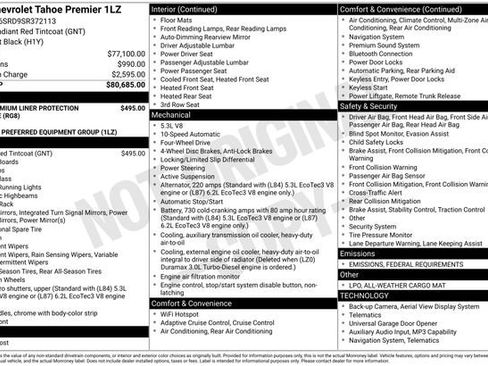 New 2025 Chevrolet Tahoe Premier image 2