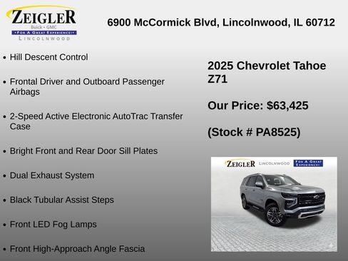 Used 2025 Chevrolet Tahoe Z71 AWD/4WD image 30