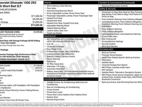 Certified 2023 Chevrolet Silverado 1500 ZR2 w/ Technology Package AWD/4WD image 41
