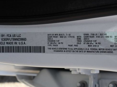 Used 2022 RAM 1500 Laramie w/ Sport Appearance Package AWD/4WD image 59