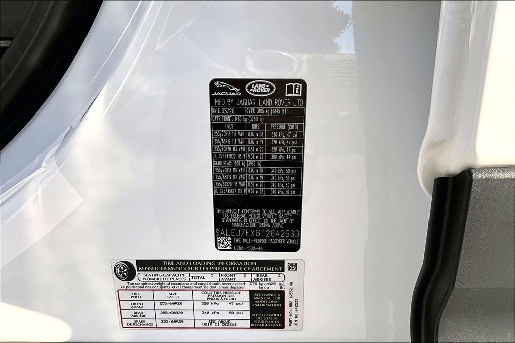 New 2026 Land Rover Defender 110 S AWD/4WD image 8