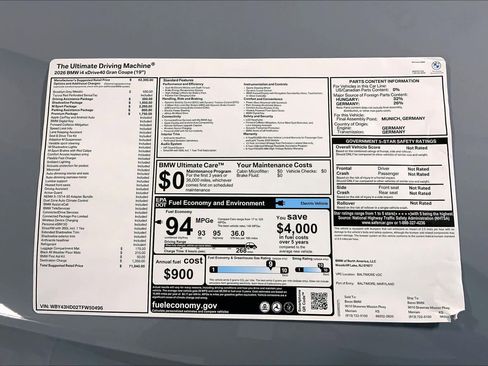 New 2026 BMW i4 xDrive40i w/ M Sport Package AWD/4WD image 22