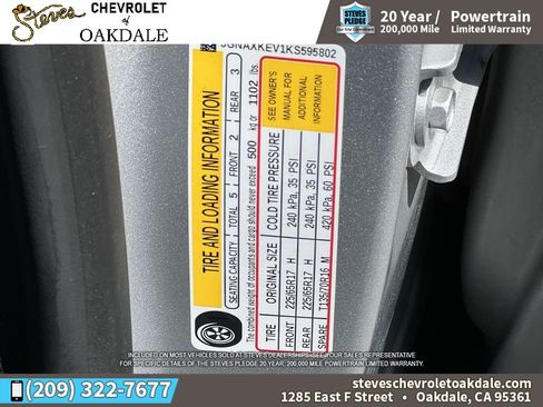 Used 2019 Chevrolet Equinox LT w/ LPO, Cargo Package FWD image 35