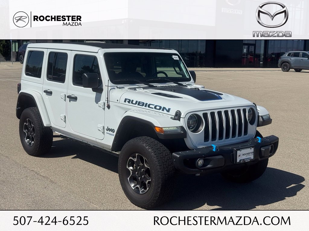 Used 2021 Jeep Wrangler Unlimited Rubicon 4xe w/ Steel Bumper Group AWD/4WD image 1