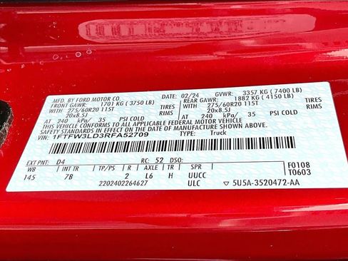 Used 2024 Ford F150 XLT w/ Equipment Group 302A MID AWD/4WD image 34