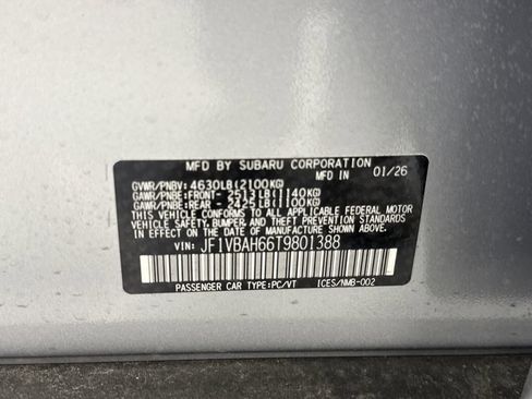 New 2026 Subaru WRX Premium AWD/4WD image 29