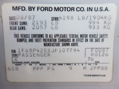 Used 1988 Ford Mustang GT RWD image 42