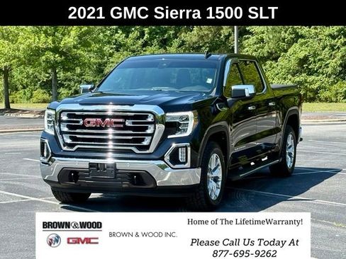 Used 2021 GMC Sierra 1500 SLT w/ SLT Premium Plus Package AWD/4WD image 1