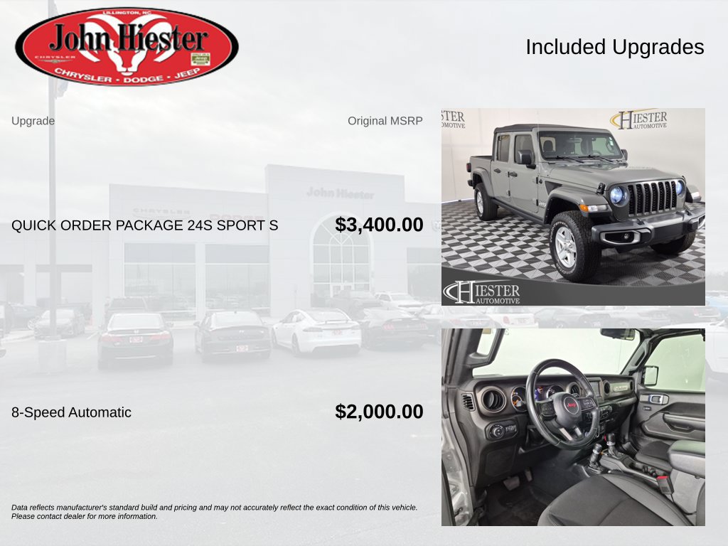 Certified 2022 Jeep Gladiator Sport AWD/4WD image 3