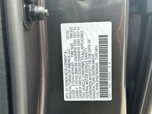 New 2026 Honda Odyssey EX-L image 2