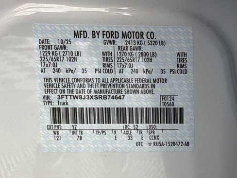 New 2025 Ford Maverick XLT w/ Equipment Group 301A image 13