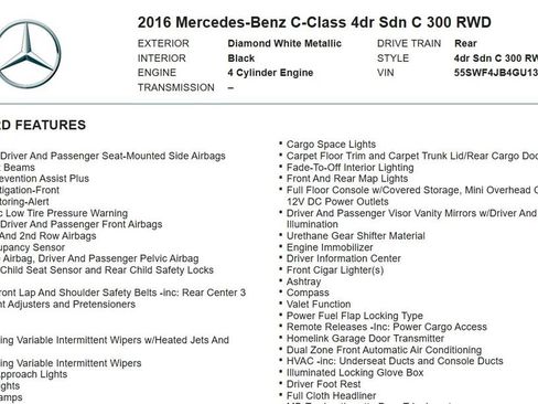 Used 2016 Mercedes-Benz C 300 Sedan image 10