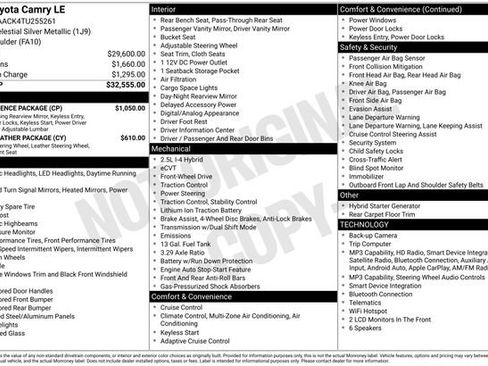 Used 2026 Toyota Camry LE w/ Convenience Package FWD image 8