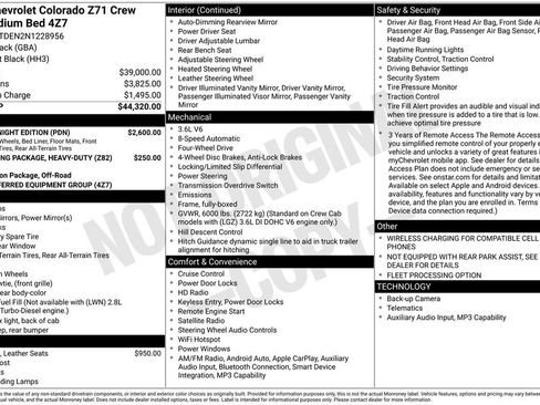 Used 2022 Chevrolet Colorado Z71 w/ Z71 Midnight Edition AWD/4WD image 15