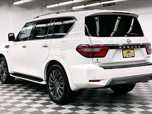 Used 2021 Nissan Armada Platinum w/ Captain's Chairs Package AWD/4WD image 2