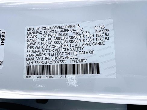 New 2026 Honda Odyssey EX-L image 8