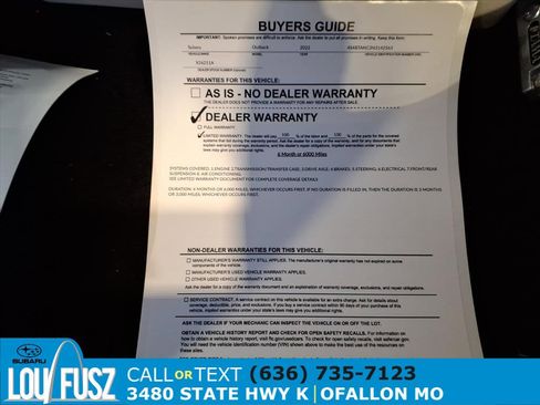 Used 2022 Subaru Outback Limited image 35