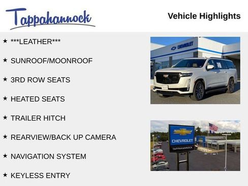 Used 2021 Cadillac Escalade ESV Sport w/ Driver Assist Tech Package image 4