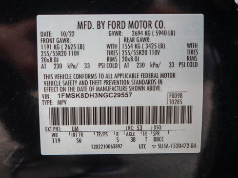 Used 2022 Ford Explorer XLT w/ Equipment Group 202A image 40