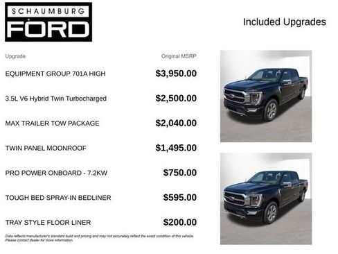 Used 2022 Ford F150 Platinum w/ Equipment Group 701A High AWD/4WD image 4