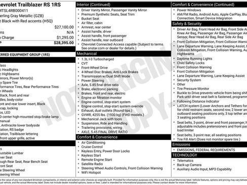 Certified 2024 Chevrolet TrailBlazer RS image 15