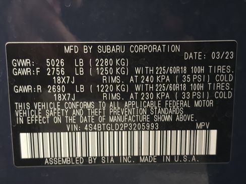 Certified 2023 Subaru Outback Onyx Edition XT image 34
