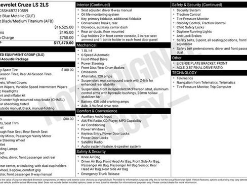 Certified 2011 Chevrolet Cruze LS FWD image 32
