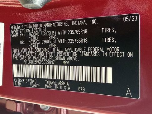 Used 2023 Toyota Highlander XLE AWD/4WD image 68