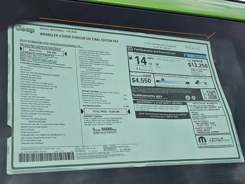 New 2025 Jeep Wrangler Unlimited Rubicon 392 image 21