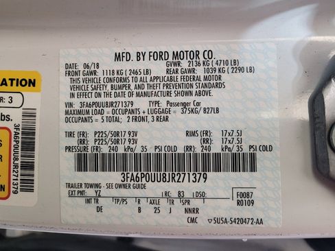 Used 2018 Ford Fusion S image 33