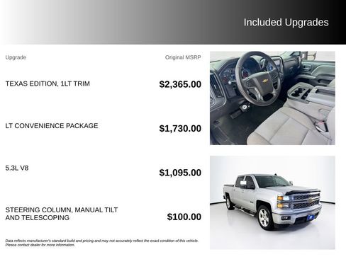 Used 2015 Chevrolet Silverado 1500 LT w/ Texas Edition, 1LT Trim RWD image 5