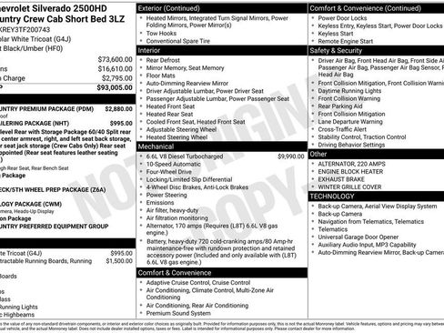 New 2026 Chevrolet Silverado 2500 High Country w/ High Country Premium Package image 3