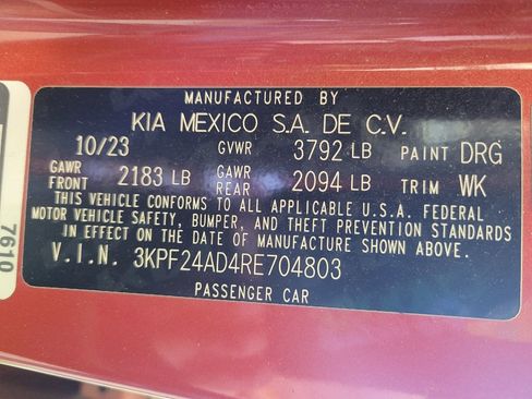 Used 2024 Kia Forte LXS w/ LXS Technology Package FWD image 33
