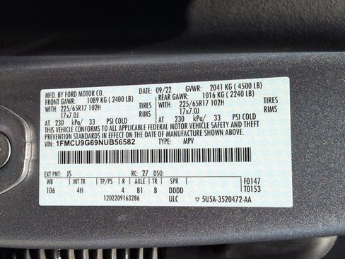 Used 2022 Ford Escape SE w/ Convenience Package AWD/4WD image 24