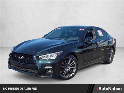 Used 2023 INFINITI Q50 Red Sport 400 w/ Black Opal Edition RWD image 1