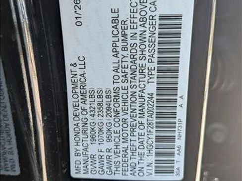 New 2026 Honda Accord LX image 17