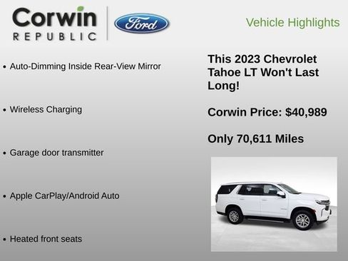 Used 2023 Chevrolet Tahoe LT image 12