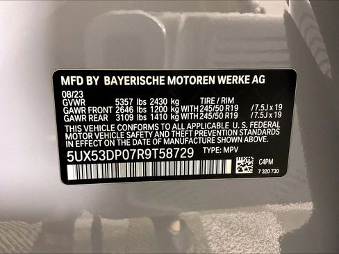 Certified 2024 BMW X3 xDrive30i w/ Premium Package image 38