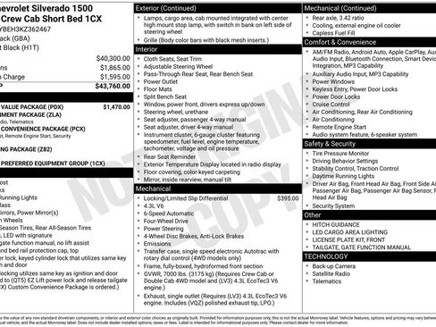 Used 2019 Chevrolet Silverado 1500 Custom w/ Custom Value Package AWD/4WD image 28