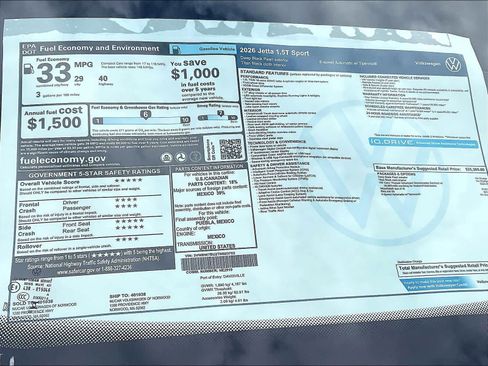 New 2026 Volkswagen Jetta Sport image 18