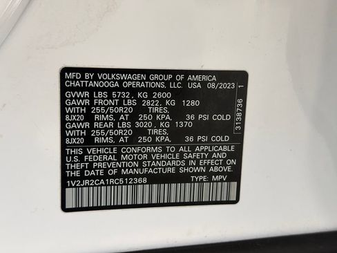 Used 2024 Volkswagen Atlas SE FWD image 29