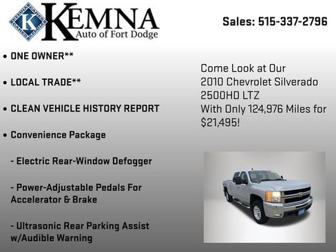 Used 2010 Chevrolet Silverado 2500 LTZ w/ Convenience Package image 7