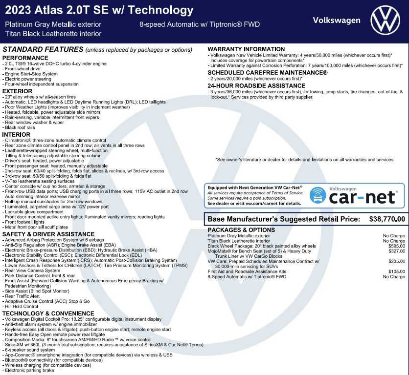 Used 2023 Volkswagen Atlas SE FWD image 3