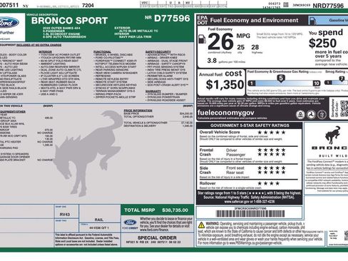 Used 2022 Ford Bronco Sport Outer Banks w/ Tech Package image 32