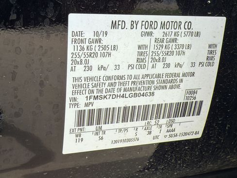 Used 2020 Ford Explorer XLT w/ Equipment Group 202A RWD image 24