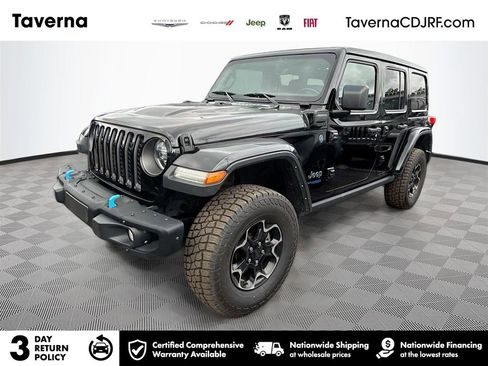 Used 2021 Jeep Wrangler Unlimited Rubicon 4xe w/ Steel Bumper Group AWD/4WD image 1