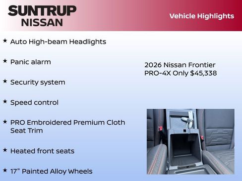 New 2026 Nissan Frontier PRO-4X w/ Tow Package image 30